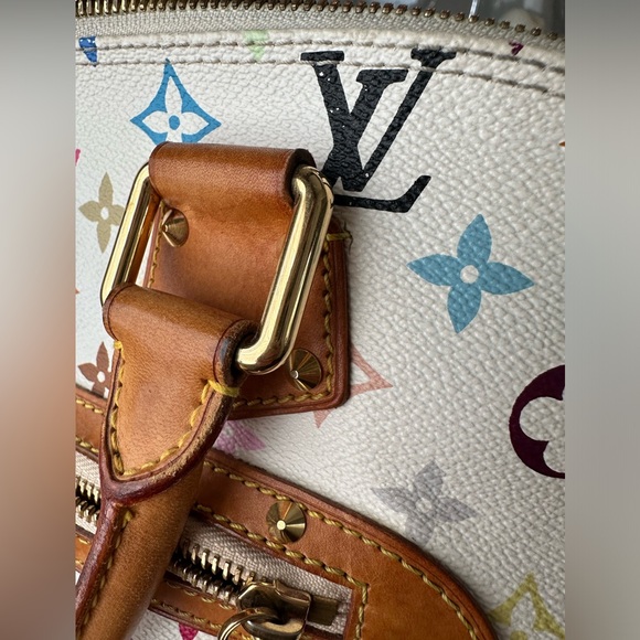 Louis Vuitton Takashi Murakami White Monogram Multicolore Alma - Picture 13 of 17